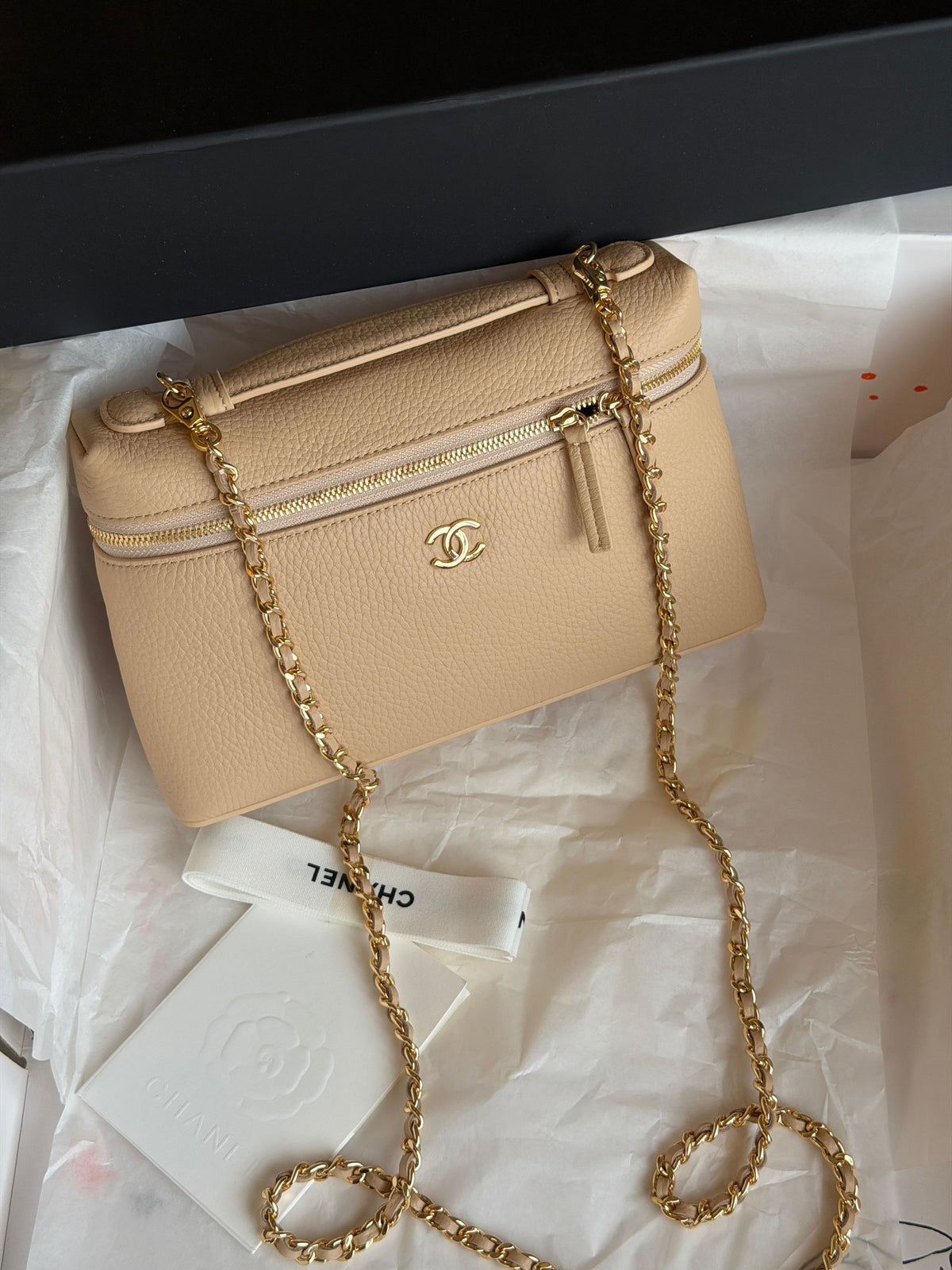 Chanel Vanity Case With Chain Size medium