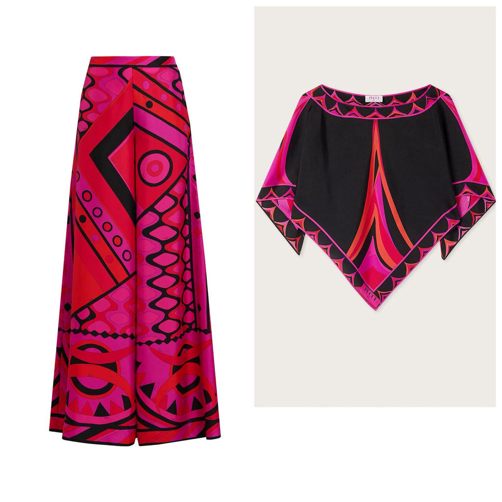 PUCCI Multi Silk Vivara Wide-Leg set