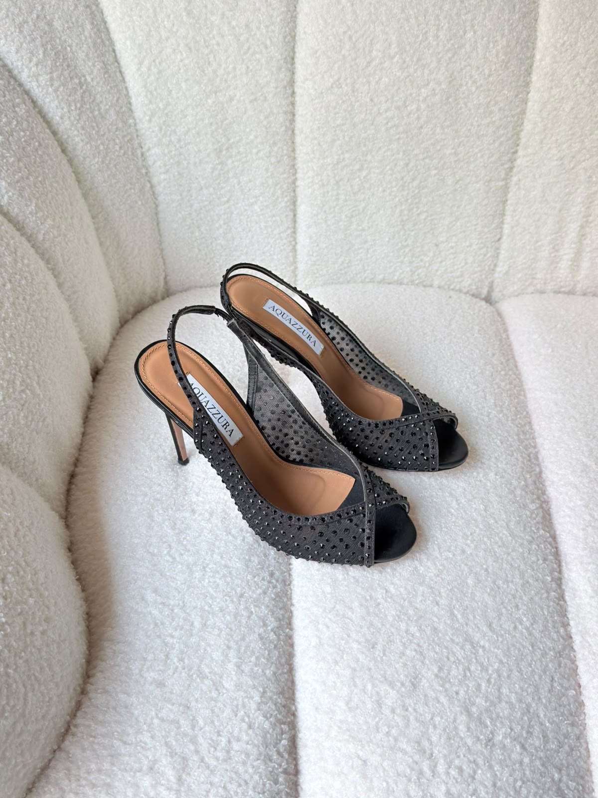 Aquazzura Crystal Lover 75 sandals