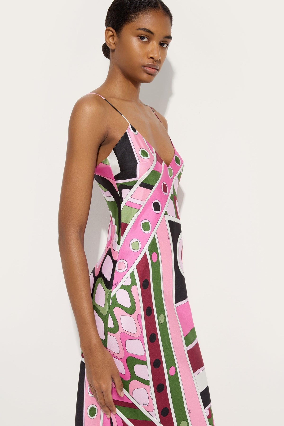 Pucci Pink Vivara-print Maxi Dress