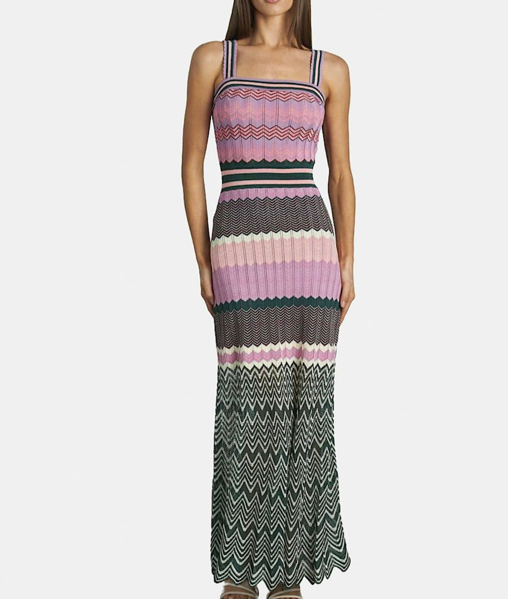SANDRO Knit Dress With Stripes