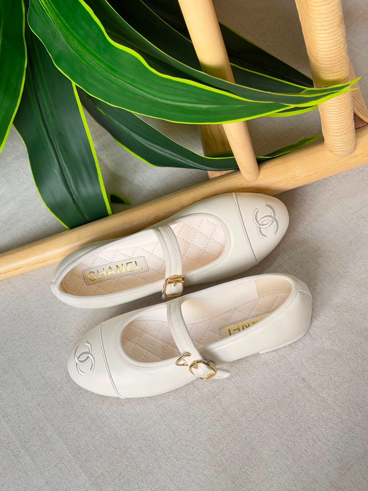 Chanel Suede Ballet Flats