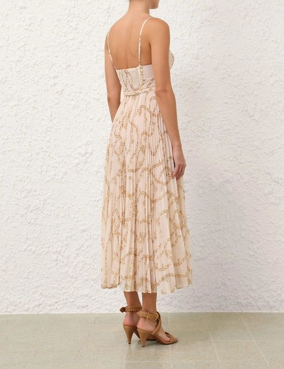 Zimmermann Sunray Pleated Picnic Dress