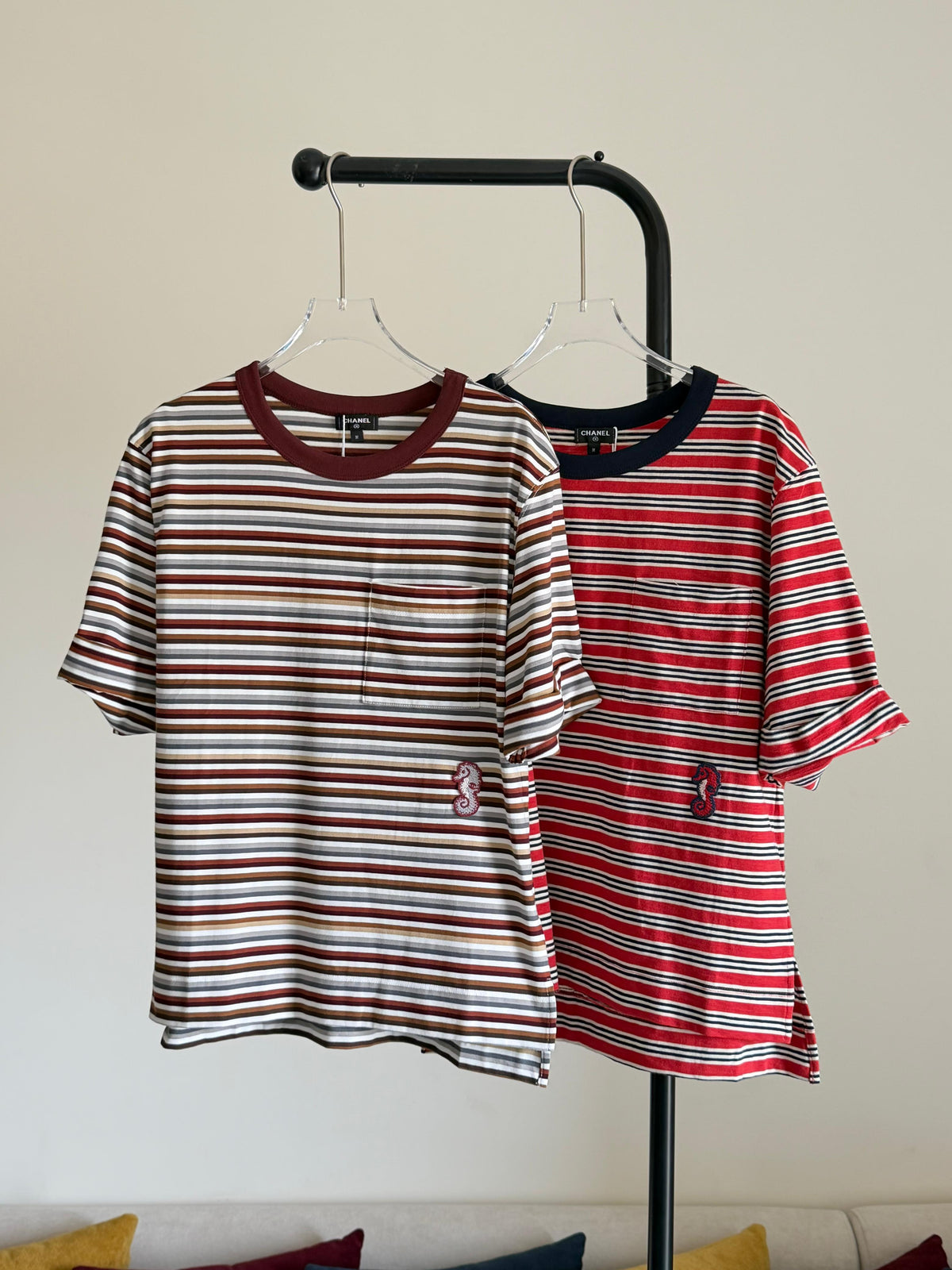 Chanel stripped T-SHIRT