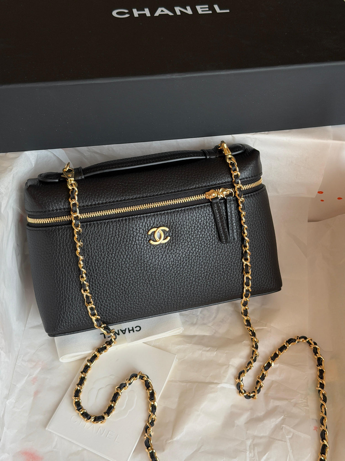 Chanel Vanity Case With Chain Size medium