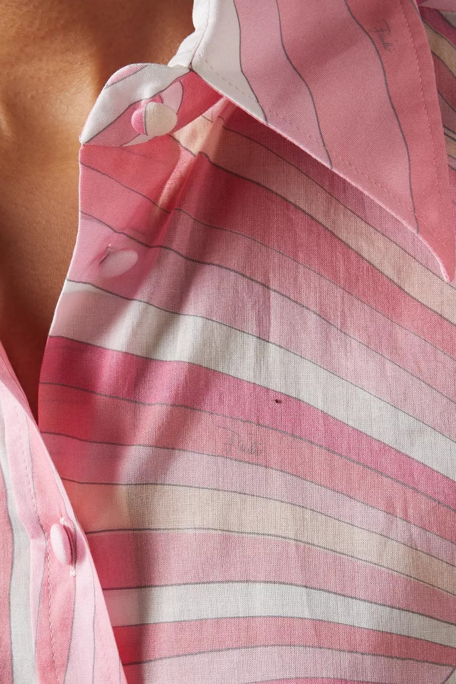 Pucci Pink Iride-print Shirt set