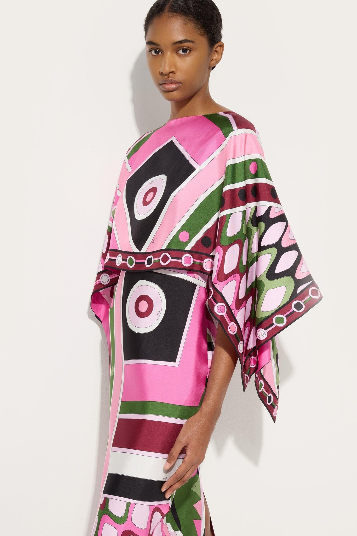 Pucci Pink Vivara-print Maxi Dress