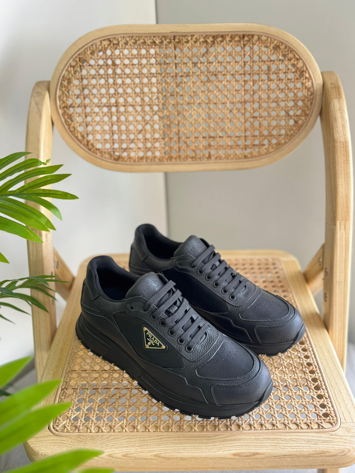 Prada Prax 2.0 Leather Sneakers