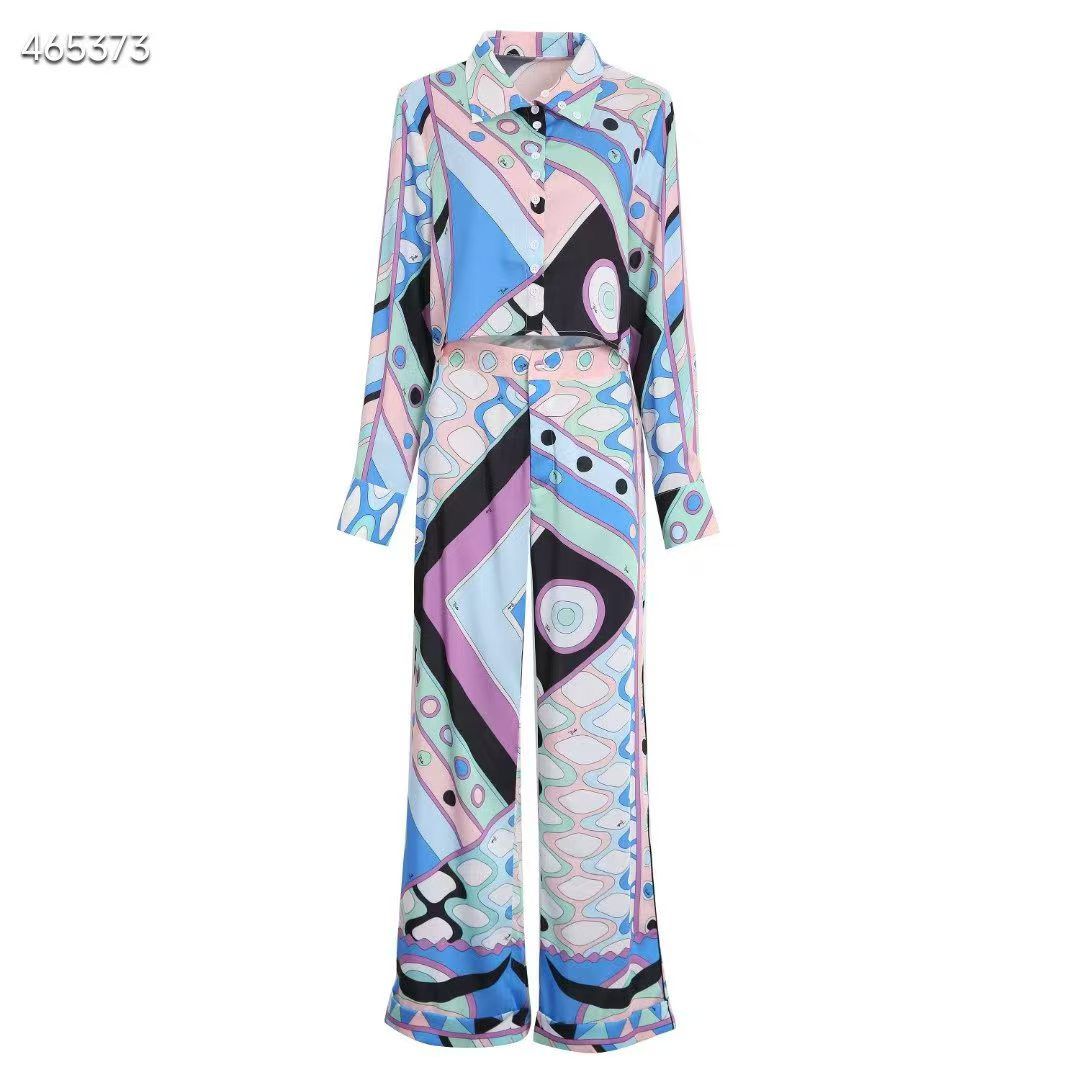 Buy Pucci Blue Vivara-print set