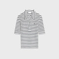 Celine polo shirt IN striped silk jersey