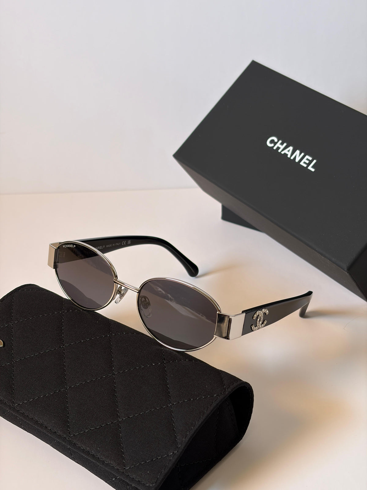 CHANEL Sunglasses: Oval