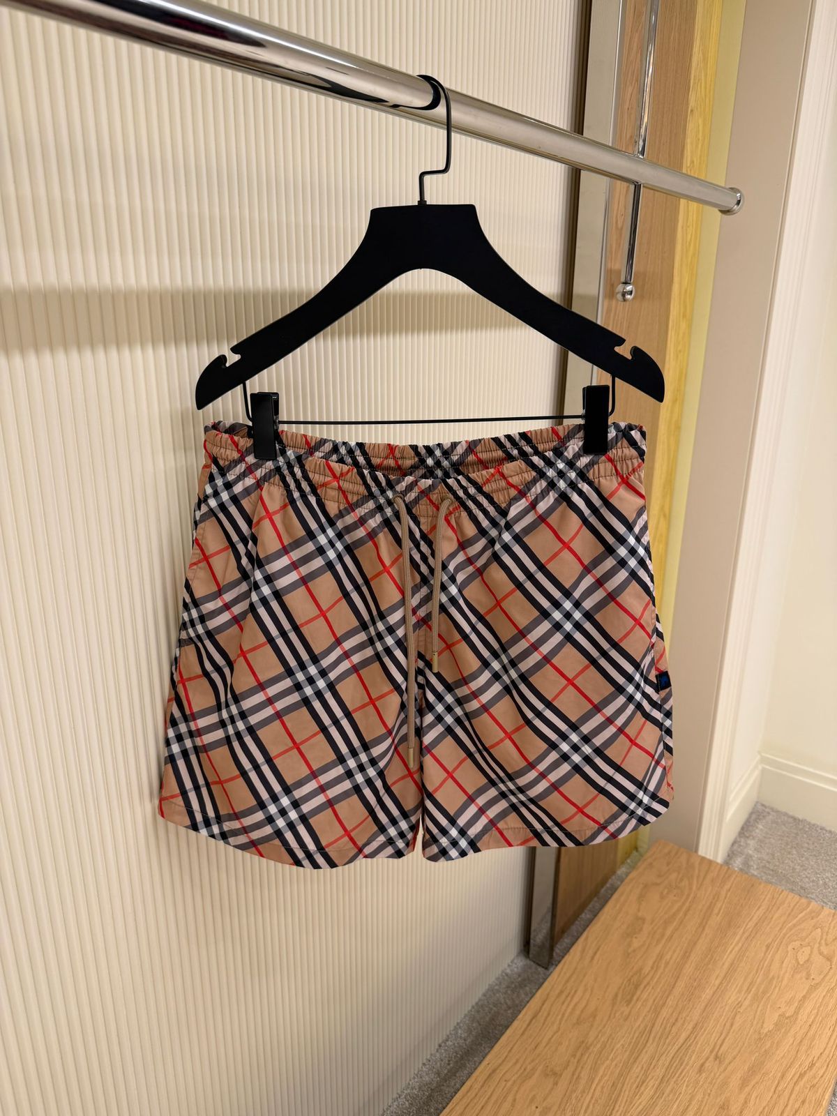 Burberry Neutral Logo Appliqué Vintage Shorts