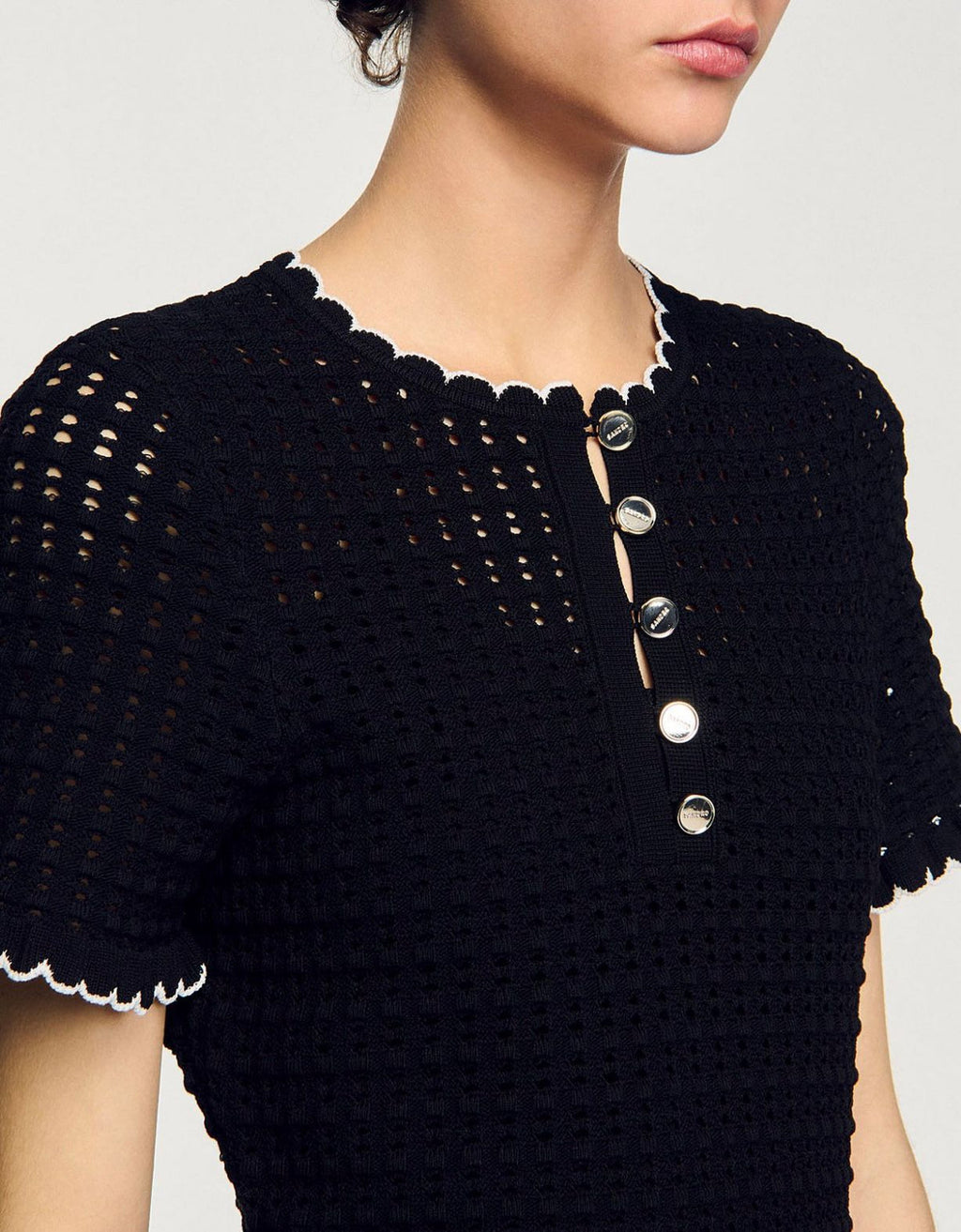 SANDRO Short Knit Dress