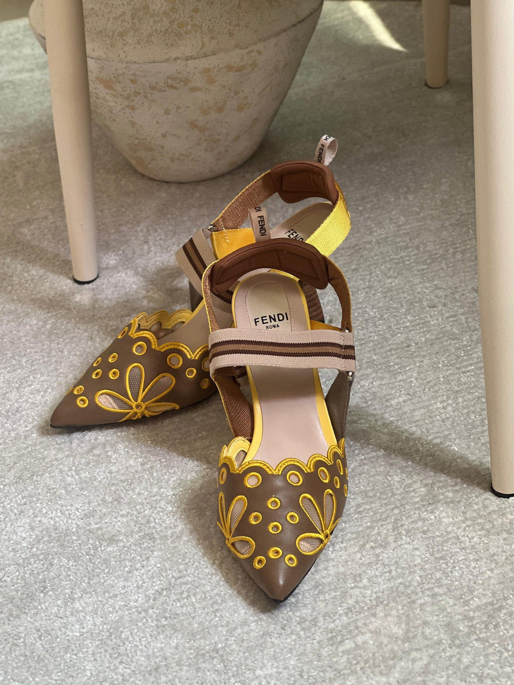 FENDI Colibrì slingback pumps