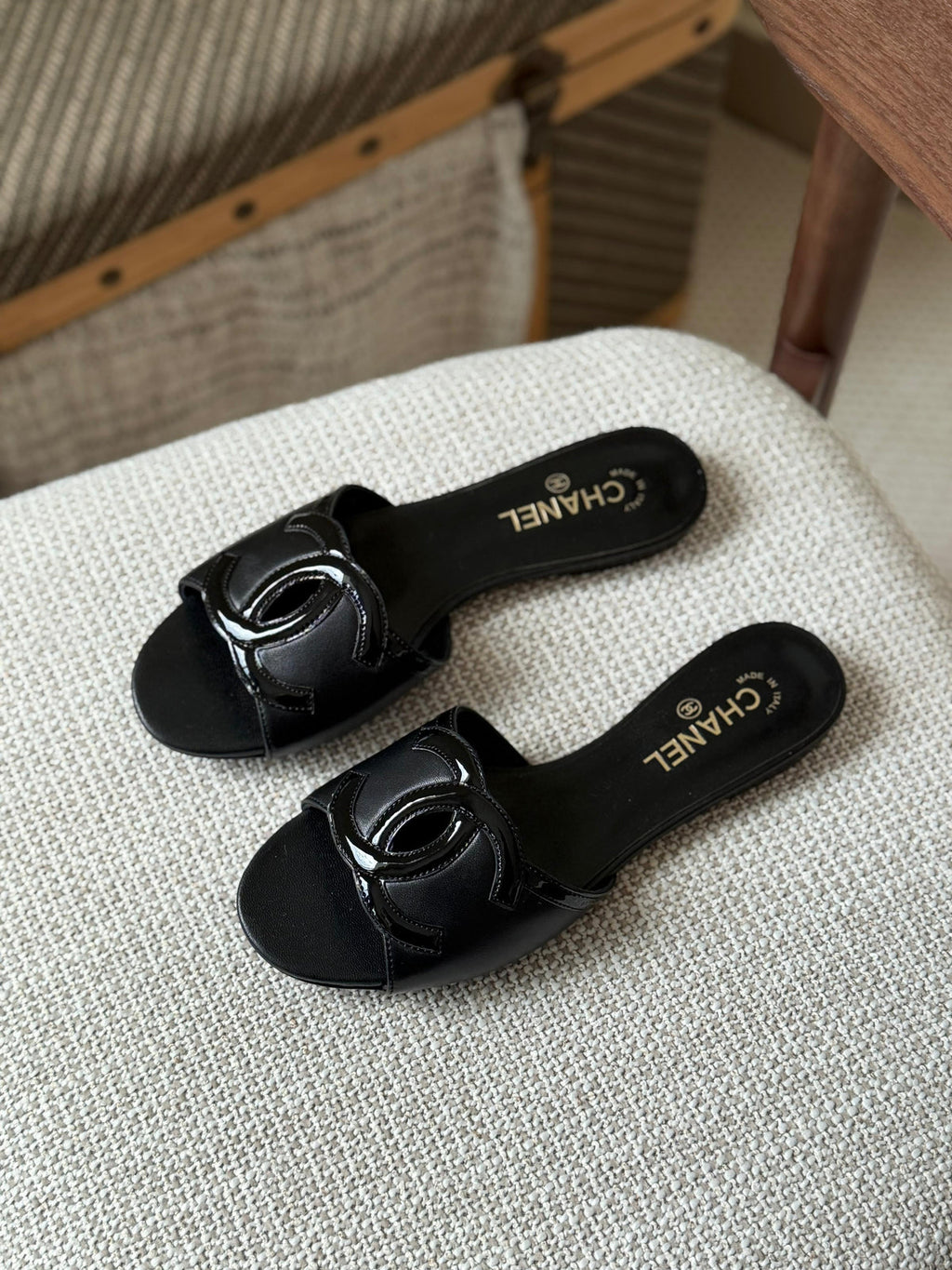 Chanel Lambskin Sandals