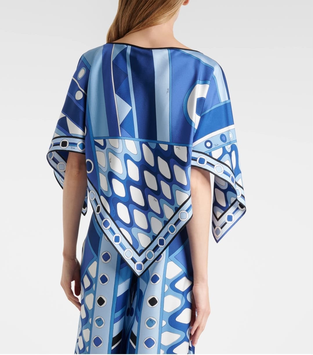 Pucci Blue Vivara-print Maxi Dress