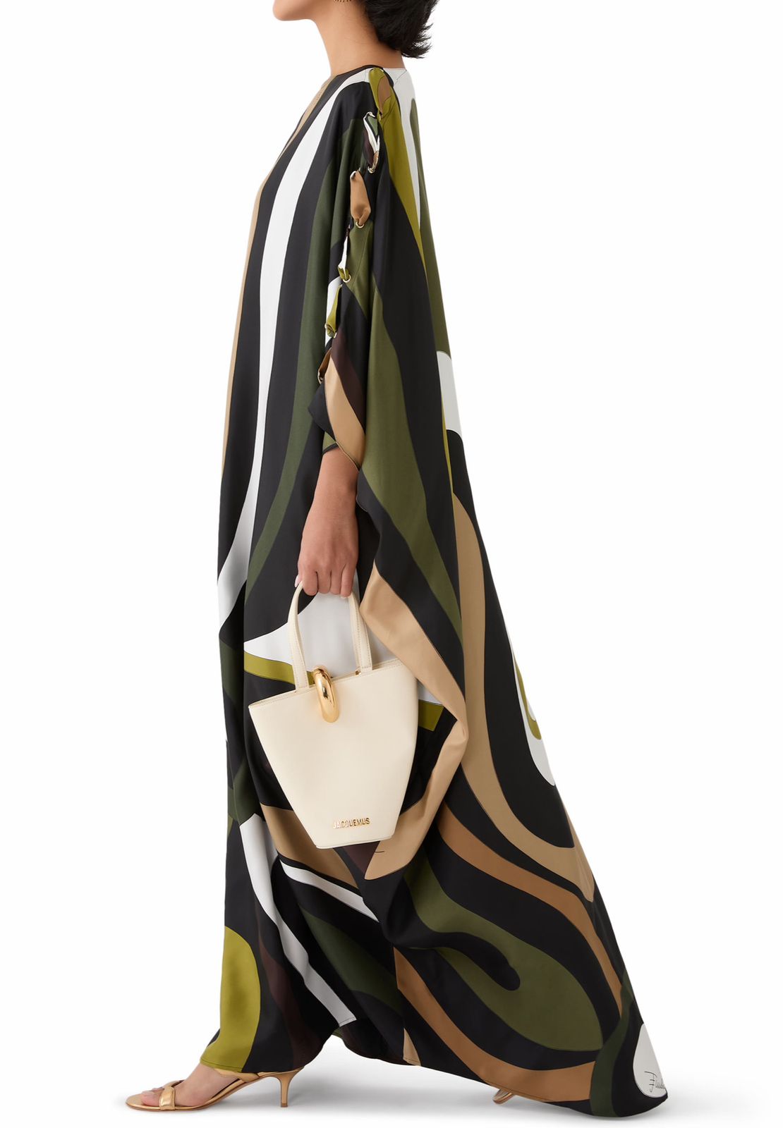 Pucci Green Marmo-print Kaftan in Silk T