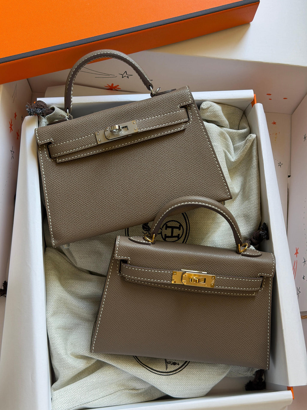 Hermes Mini Kelly 19cm Hand Made