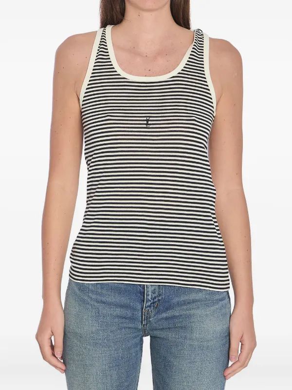 Saint Laurent Striped Tank Top