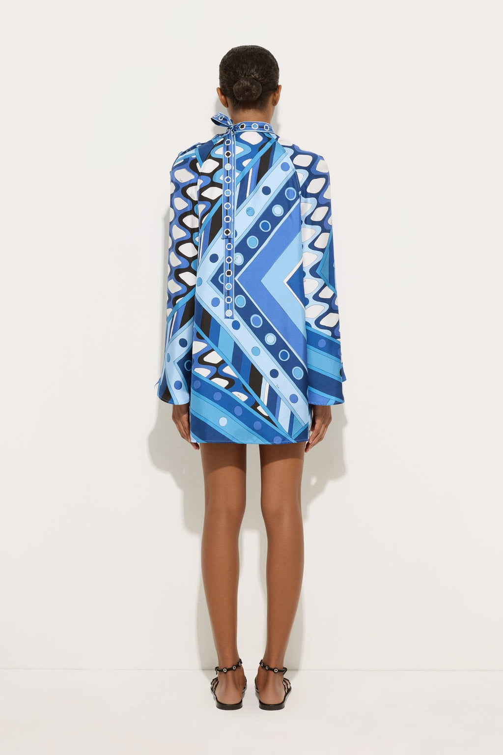 Pucci Printed Mini Dress in Silk Satin