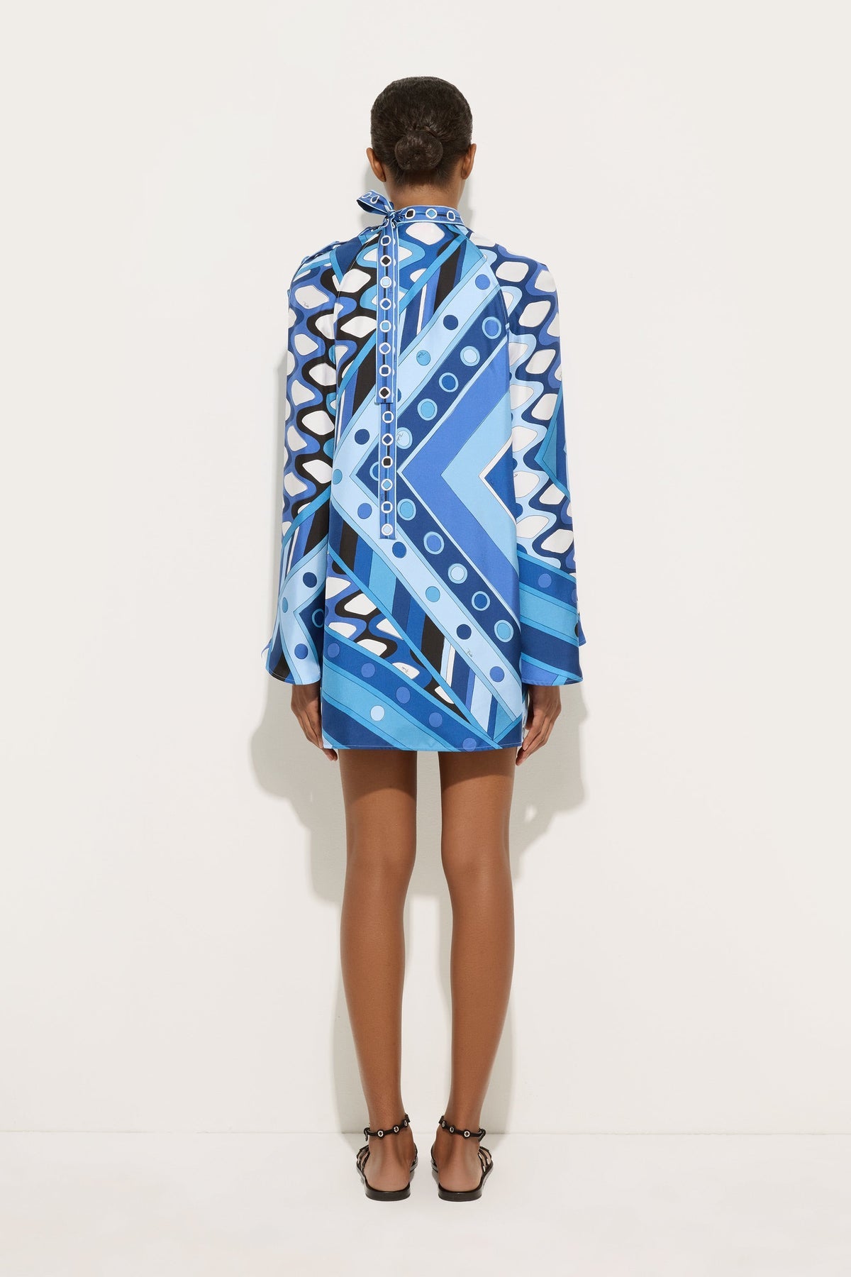 Pucci Printed Mini Dress in Silk Satin
