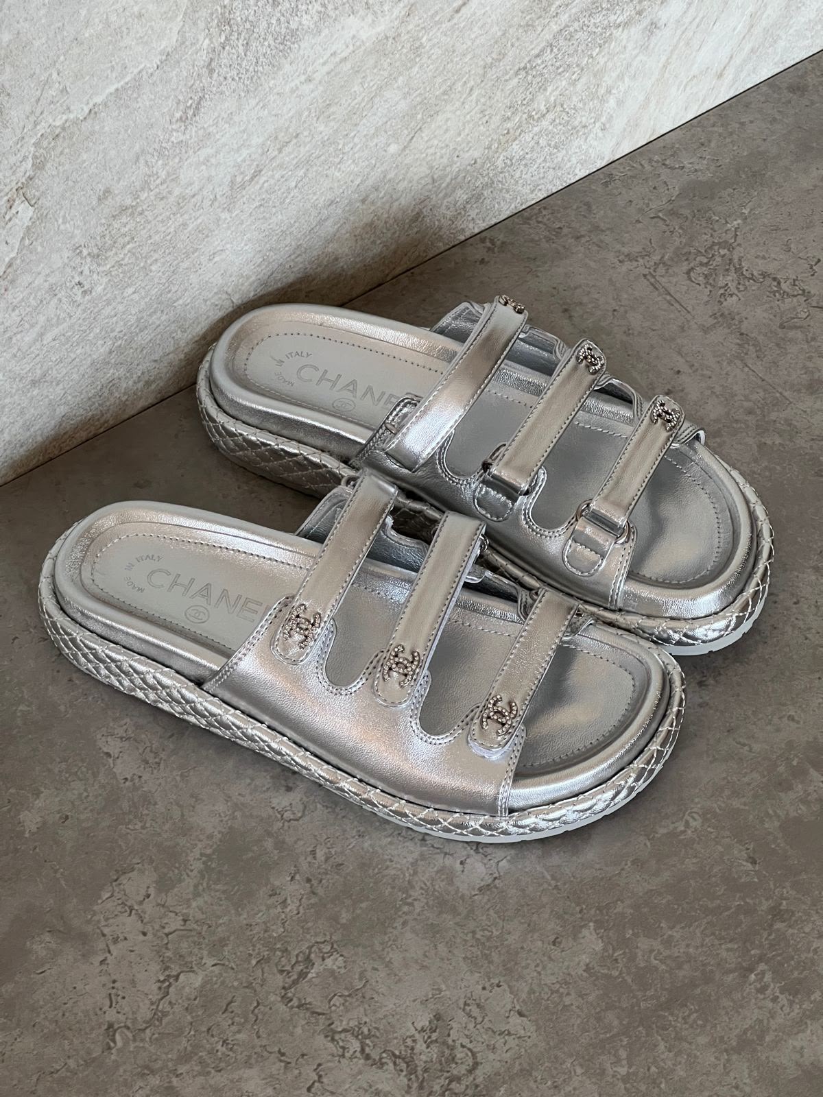Chanel Laminated Lambskin