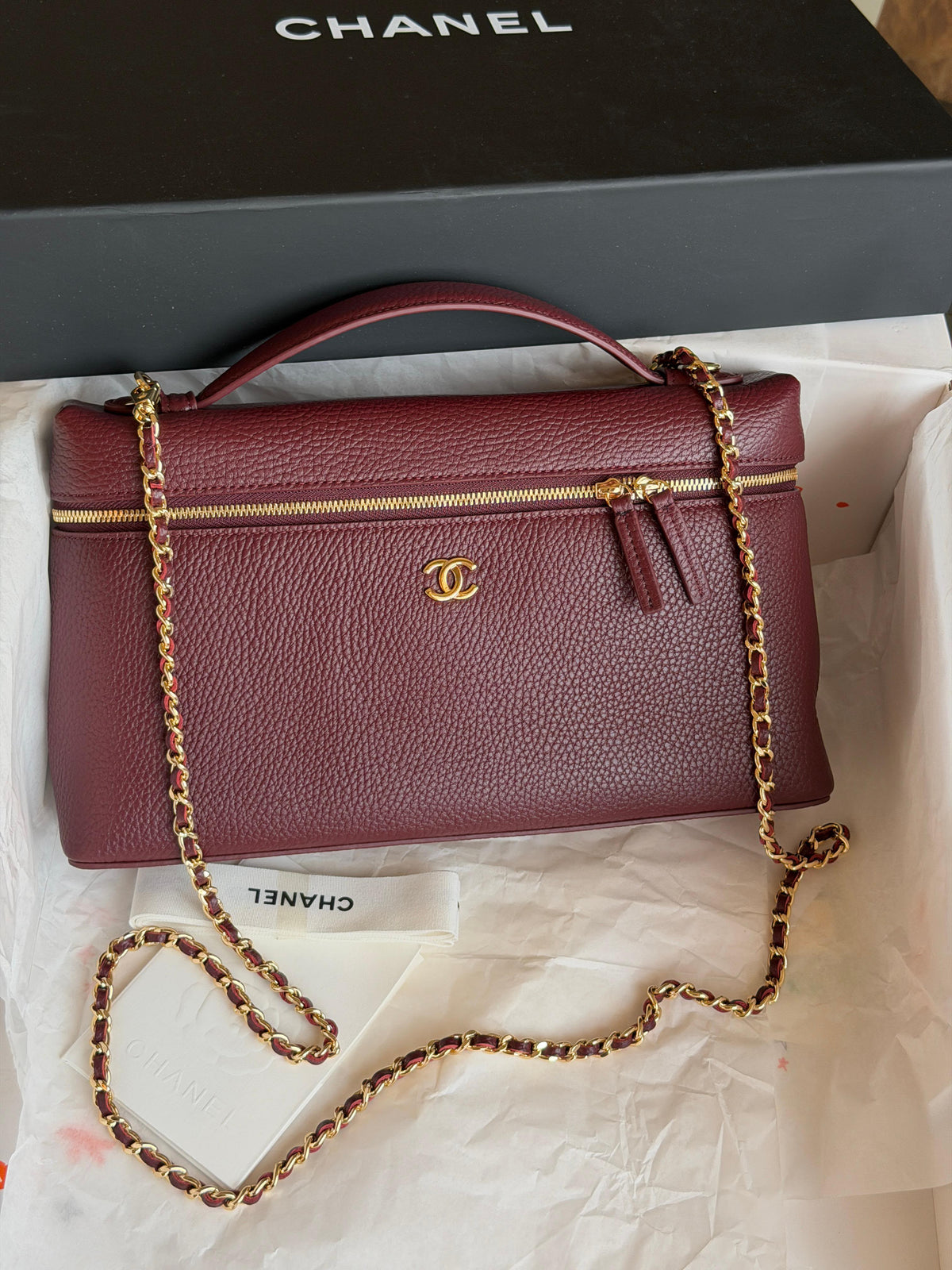 Chanel Vanity Case With Chain Size Large