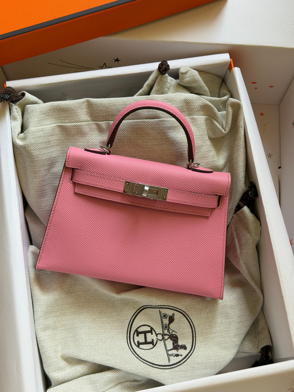 Hermes Mini Kelly 19cm Hand Made
