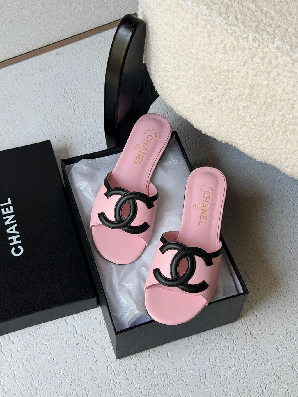 Chanel Lambskin Sandals