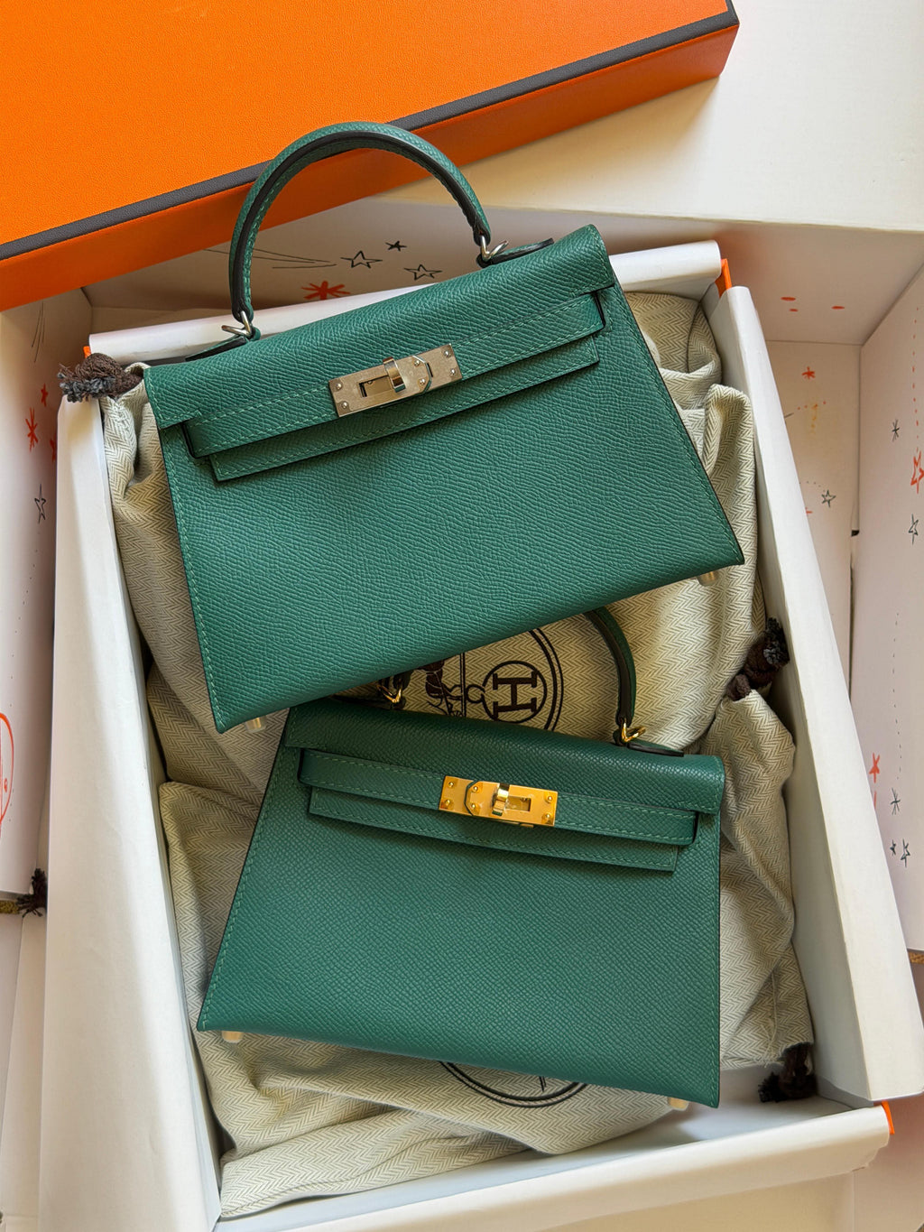 Hermes Mini Kelly 19cm Hand Made