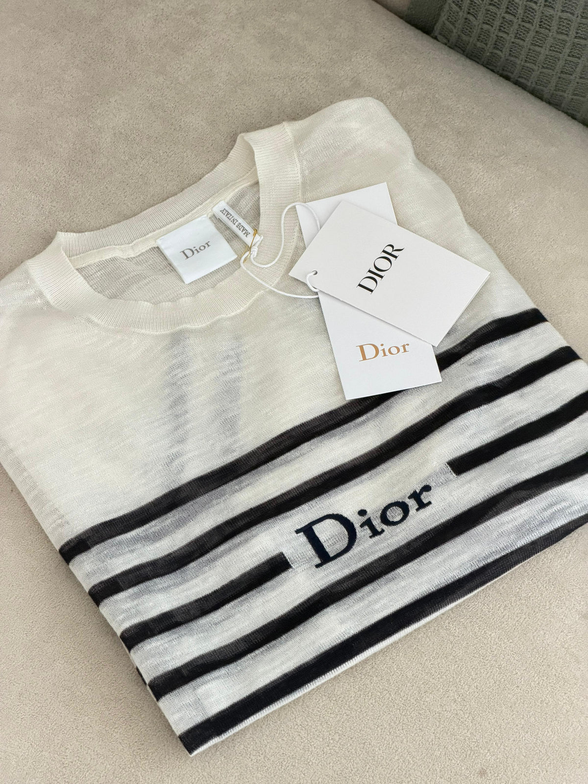 Dior Dioriviera Cropped Short Sleeved Sweater