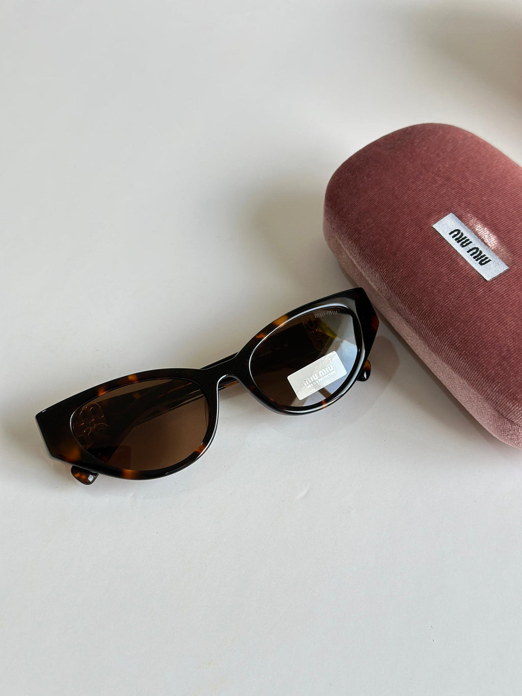 Miu Miu Brown Cat-eye Sunglasses