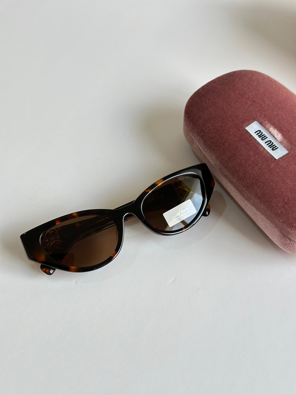 Miu Miu Brown Cat-eye Sunglasses