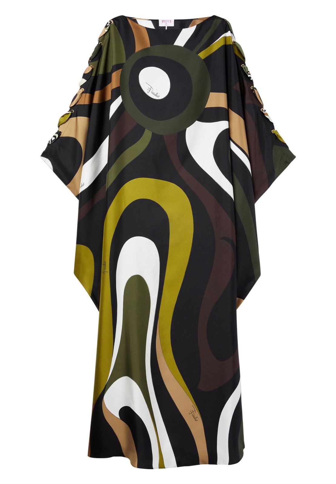 Pucci Green Marmo-print Kaftan in Silk T