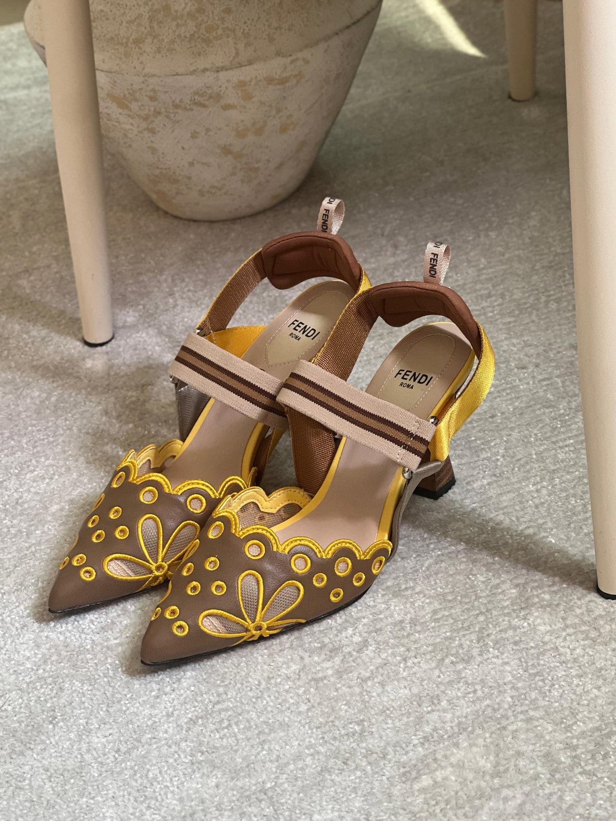 FENDI Colibrì slingback pumps