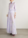 Pucci Purple Orchidee-print Maxi
