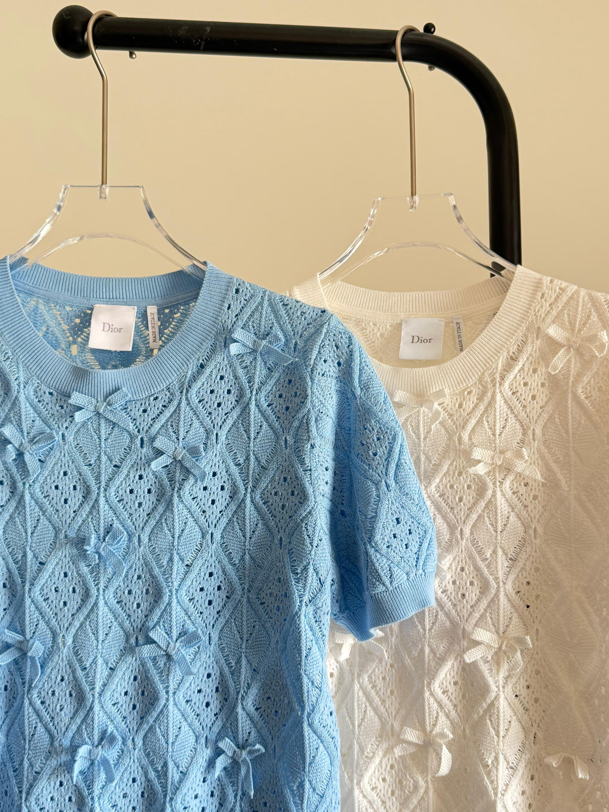 Dior Dioriviera Embroidered Short-Sleeved Sweater