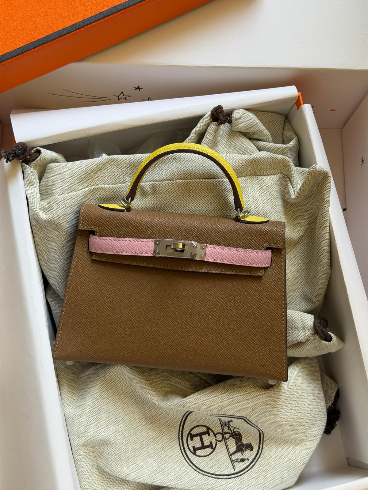 Hermes Mini Kelly 19cm Hand Made