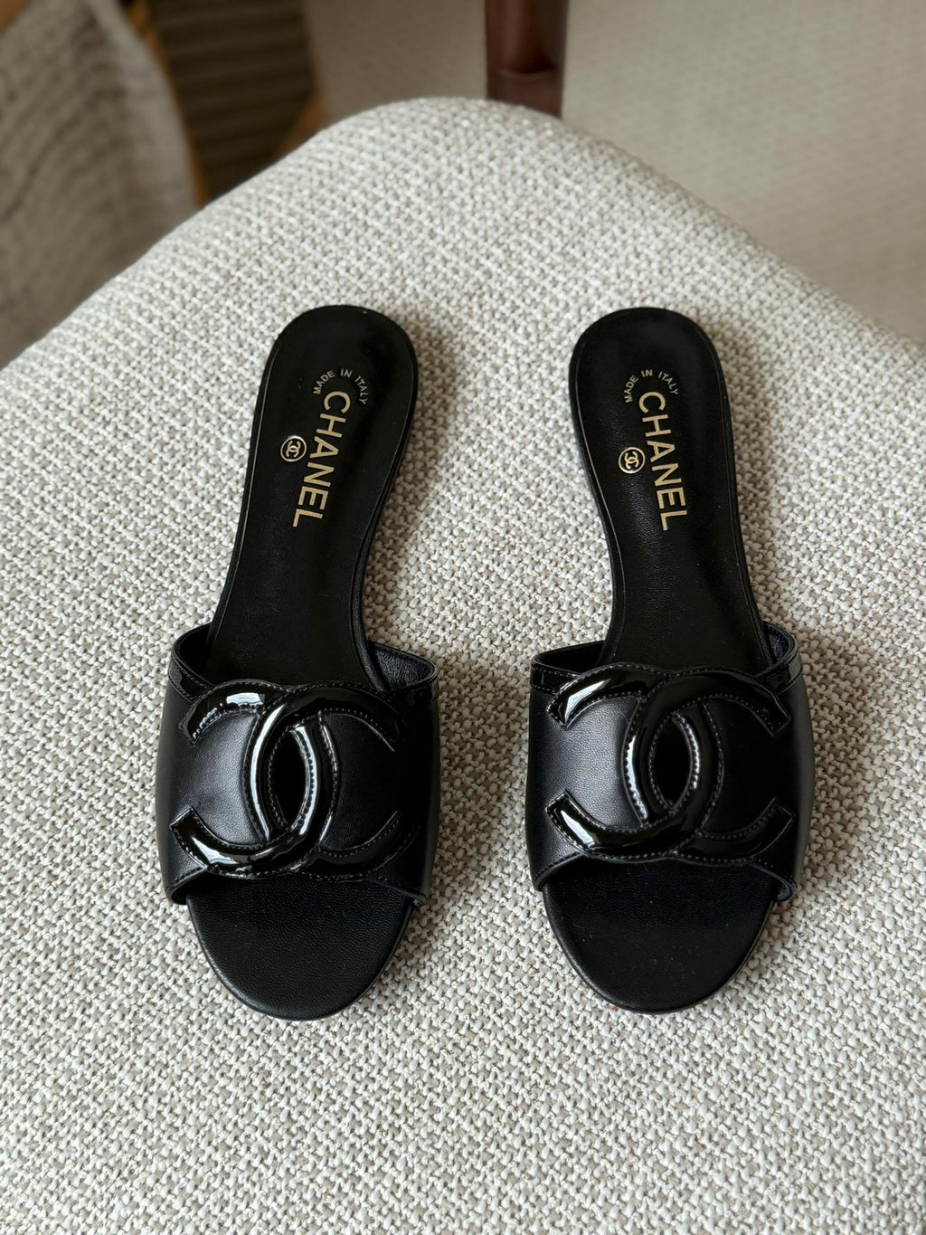 Chanel Lambskin Sandals
