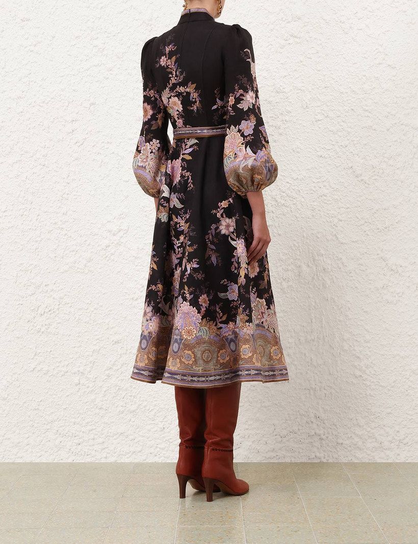 ZIMMERMANN floral-print button-up Midi Dress