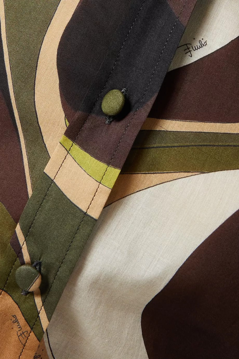 Pucci Green Onde-print set
