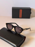 Zegna Havana Acetate Men Sunglasses