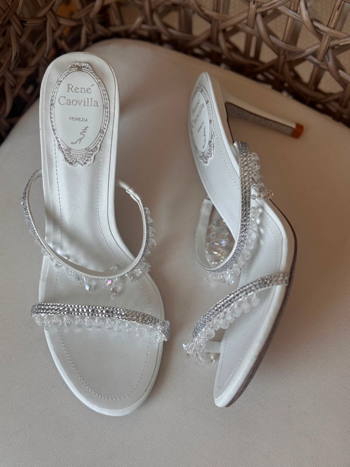 René Caovilla 80mm Chandelier Mules