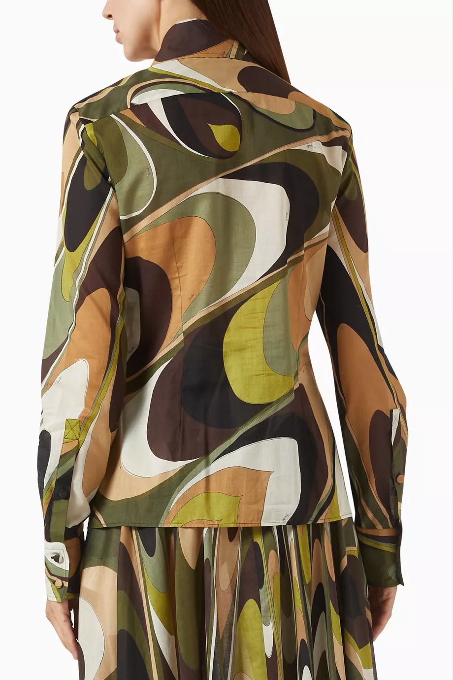 Pucci Green Onde-print set