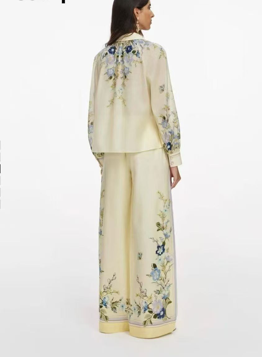 Self-Portrait floral-print set | Yellow