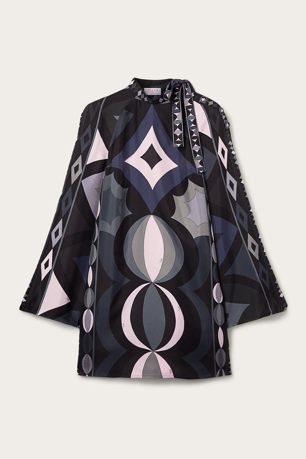 Pucci Printed Mini Dress in Silk Satin