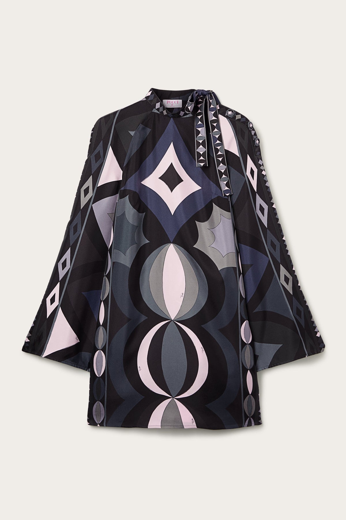 Pucci Printed Mini Dress in Silk Satin