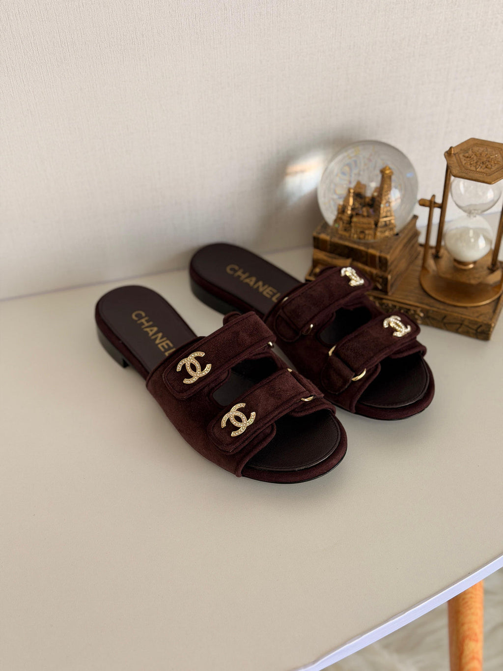 Chanel Mules - Suede kidskin.