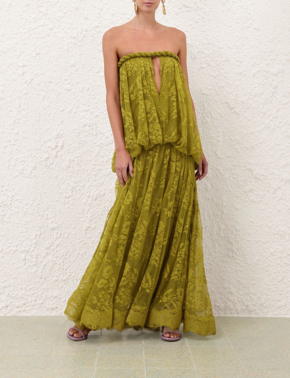 ZIMMERMANN Luna flower-lace Maxi Dress
