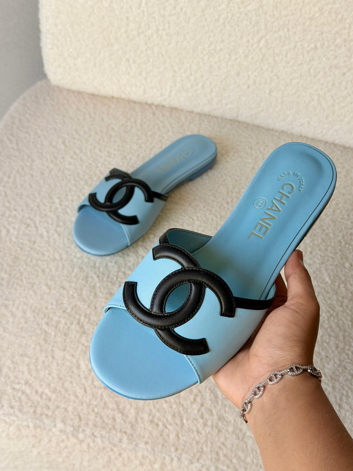Chanel Lambskin Sandals